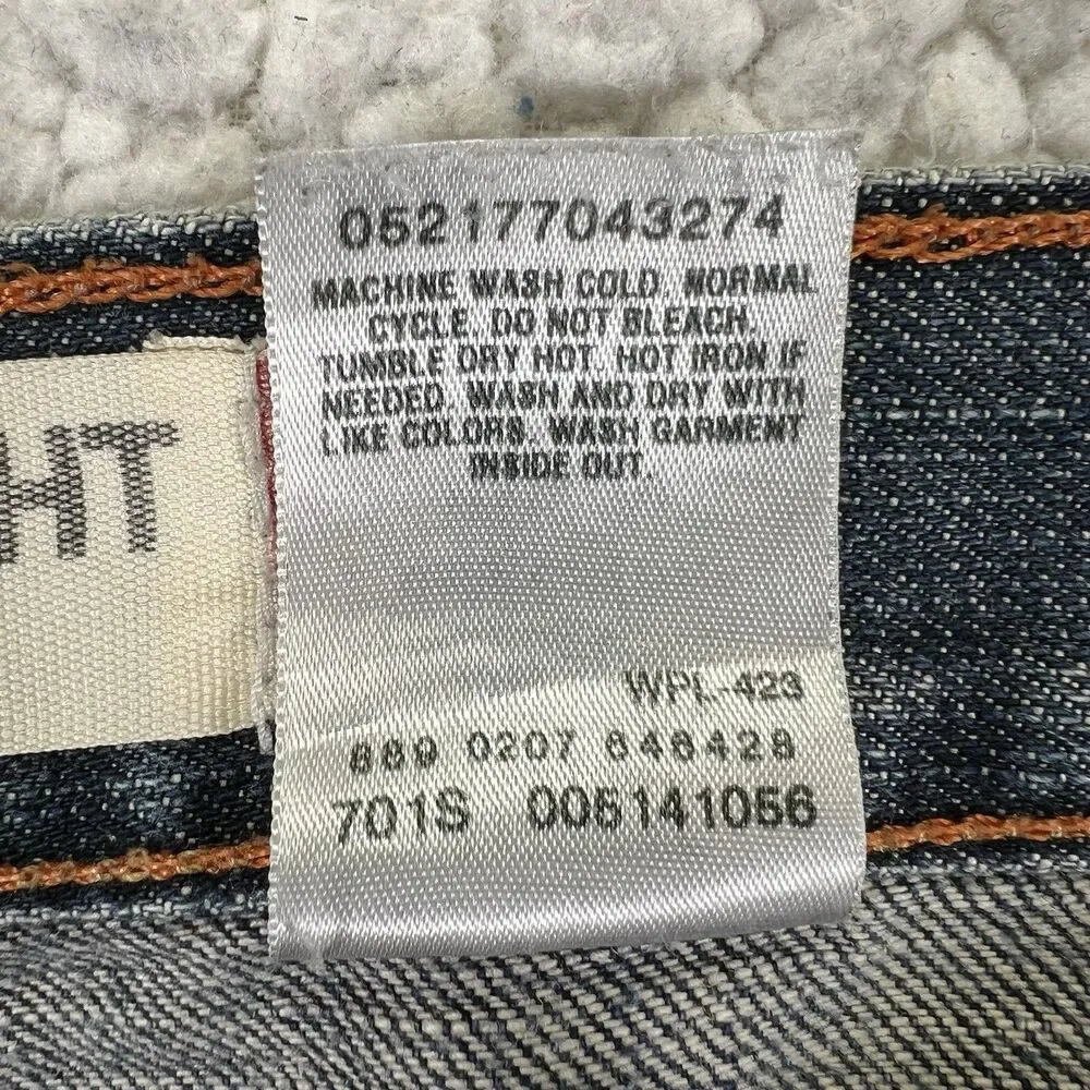 Levi’s 514 Jeans Men’s Size‎ 32x32 Blue Slim Straight Y2K Grunge Streetwear